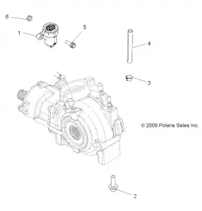 DRIVE TRAIN, GEARCASE MOUNTING, FRONT - A11DX55AF/AZ (49ATVGEARCASEMTG11SPTRG550)