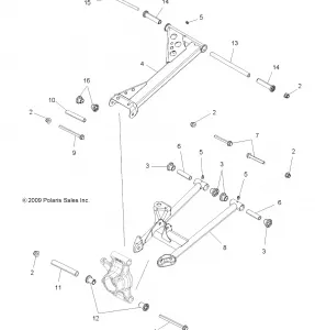 SUSPENSION, REAR - A11DX55AF/AZ (49ATVSUSPRR10SPXP550)