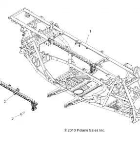 CHASSIS, MAIN Рама - A11DX55FL (49ATVРама11SPTRG550)