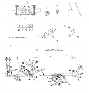 ELECTRICAL, HARNESS - A11DX55FL (49ATVHARNESS11SPTRGEPS550I)