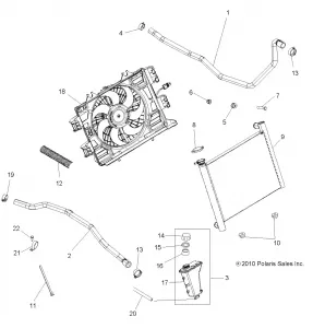 ENGINE, Охлаждение SYSTEM - A11DX55FL (49ATVCOOL11SPTRG550)