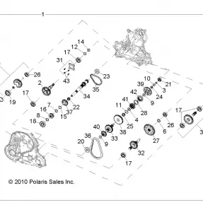 DRIVE TRAIN, MAIN GEARCASE INTERNALS - A11DX85AF/AG/AZ (49ATVTRANSINTL1332847)