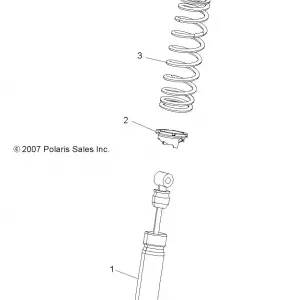 SUSPENSION, SHOCK, FRONT - A11DX85AF/AG/AZ (49ATVSHOCKFRT7043168)