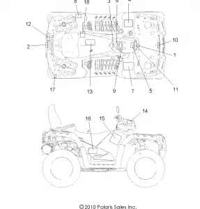 BODY, Наклейки - A11DX85FF (49ATVDECAL11SPTRGEPS850I)