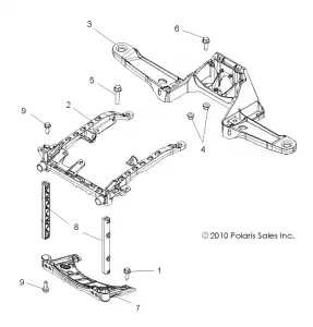 BODY, FRONT RACK SUPPORT - A11TN55FA (49ATVRACKMTG11SPTRG550)