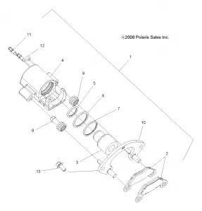 BRAKES, REAR CALIPER - A11TN55FA (49ATVBRAKERR09SPXP850I)