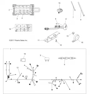 ELECTRICAL, HARNESS - A11TN55FA (49ATVHARNESS11SPX2550I)