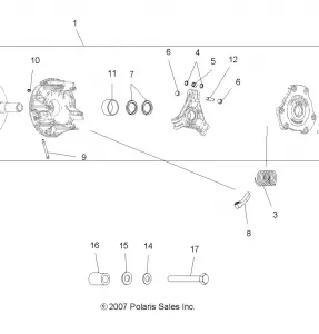 DRIVE TRAIN, PRIMARY CLUTCH - A11NA32FA (49ATVCLUTCH08SCRAM)