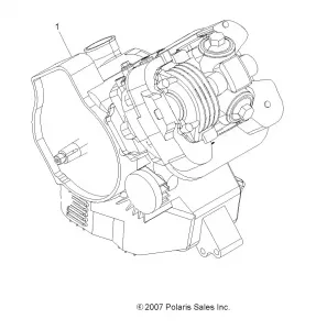 ENGINE, SHORT BLOCK - A11NA32FA (49ATVENGINE08TB)