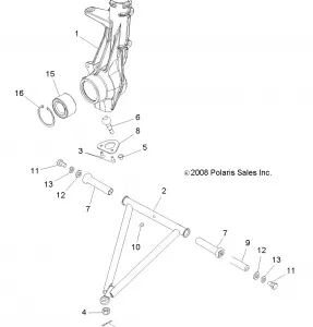 SUSPENSION, A-ARM and STRUT MOUNTING - A11NA32FA (49ATVSUSPFRT11TBLZR)
