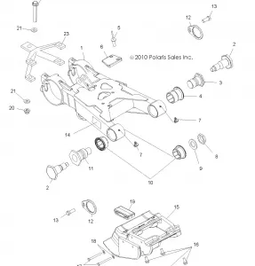 SUSPENSION, SWINGARM - A11NA32FA (49ATVSWINGARM11BOSSI)