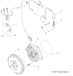 ELECTRICAL, IGNITION SYSTEM - A11EA32FA (49ATVMAGNETO08BOSS)