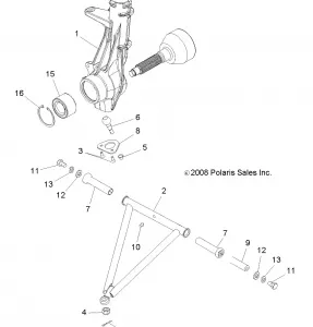 SUSPENSION, A-ARM and STRUT MOUNTING - A11EA32FA (49ATVSUSPFRT10TBLZR)