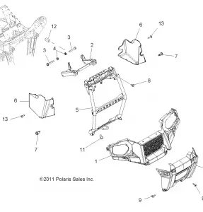 BODY, FRONT BUMPER and MOUNTING - A12MB46FZ (49ATVBUMPER12SP500F)