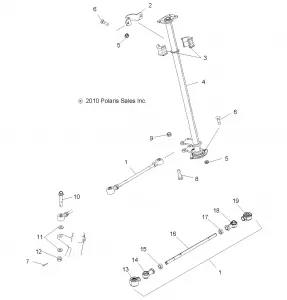 STEERING, STEERING POST - A12MB46FZ (49ATVSTEERING11SP500)