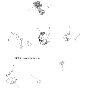 ELECTRICAL, SWITCHES and SENSORS and CONTROL MODULES - A12NG50AA (49ATVELECT12SCRAM)