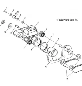 BRAKES, FRONT CALIPER - A12NG50FA (4999202939920293A14)