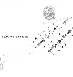 DRIVE TRAIN, MAIN GEARCASE INTERNALS - A12NG50FA (49ATVTRANSINTL1332729)