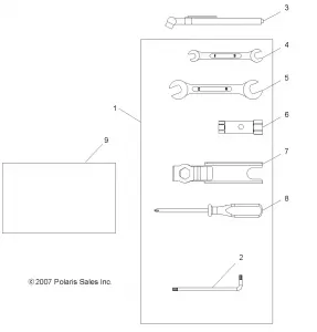 TOOLS, TOOL KIT - A12NG50FA (49ATVTOOL08SCRAM)