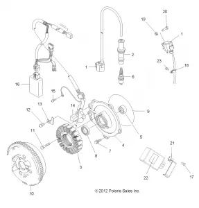 ELECTRICAL, IGNITION SYSTEM - A12MH46AF/AX/AZ (49ATVMAGNETO12SP400)