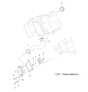 ENGINE, WATER PUMP - A12MH50AD/AO/AQ/AX/AZ (49ATVWATERPUMP12400)