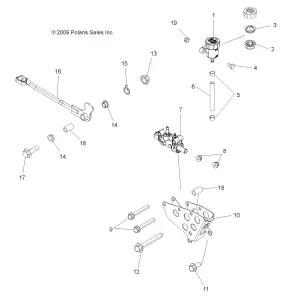 BRAKES, BRAKE PEDAL and MASTER CYLINDER - A12ZN55AA/AQ/AZ (49ATVBRAKEFOOT10SP850)