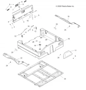 BODY, DUMP BOX - A12CF76AA (49ATVBOX096X6)