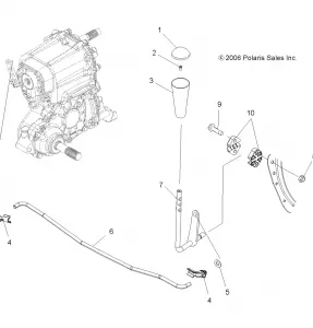 DRIVE TRAIN, GEAR SELECTOR - A12CF76AA (49ATVGEARSELECT800EFI)