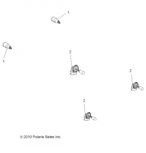 ELECTRICAL, BULBS - A12CF76AA (49ATVBULBS116X6)