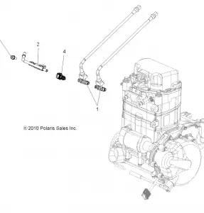 ENGINE, Топливная система INJECTOR - A12CF76AA (49ATVТопливная системаINJECT116X6)