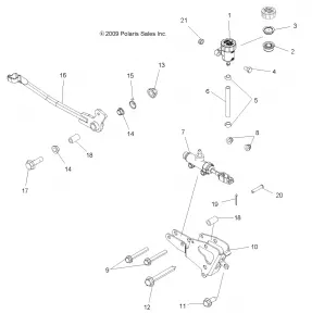 BRAKES, BRAKE PEDAL and MASTER CYLINDER - A12ZN5EFF (49ATVBRAKEFOOT10SPEPS550)