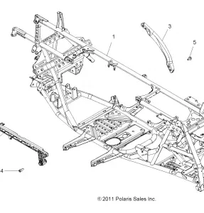 CHASSIS, MAIN Рама - A12ZN5EFF (49ATVРама12SP550)