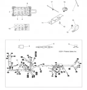 ELECTRICAL, HARNESS - A12ZN5EFF (49ATVHARNESS12SP550F)