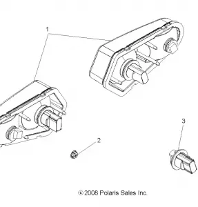 ELECTRICAL, TAILLAMPS - A12ZN5EFF (49ATVTAILLAMPS08SP800EFI)