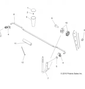 DRIVE TRAIN, GEAR SELECTOR - A12MH50FF/FX/FY (49ATVGEARSELECT11SP500)