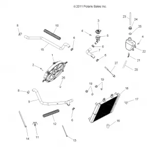 ENGINE, Охлаждение SYSTEM - A12MH50FF/FX/FY (49ATVCOOL12SP400)