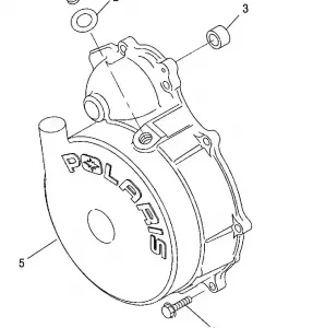 ENGINE, FLYWHEEL COVER - A12MH50FF/FX/FY (49RGRFLYWHEELCVR11500EFI)