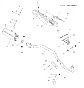 ENGINE, Выхлопная система - A12CF76FF (49ATVВыхлопная система116X6)