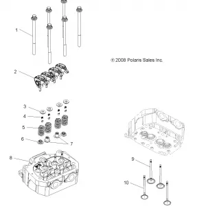 ENGINE, VALVES - A12CF76FF (49ATVAIRINTAKE096X6)