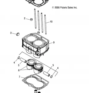 ENGINE, PISTON and CYLINDER - A12MH76FF (4999200299920029D08)