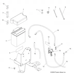 ELECTRICAL, BATTERY - A12DH50AX/AZ (49ATVBATTERY11SP500TRG)