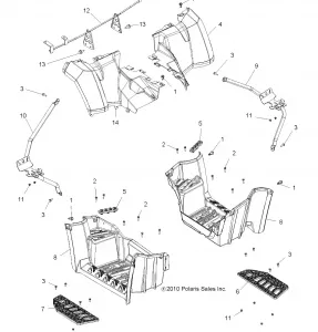 BODY, REAR CAB and FOOTWELL - A12TN55AA/AZ (49ATVFOOTWELL11SPX2550)