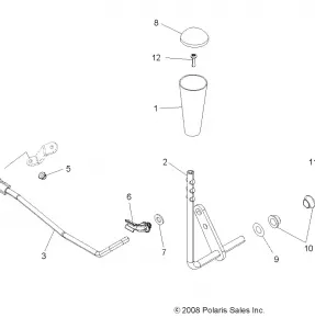 DRIVE TRAIN, GEAR SELECTOR - A12TN55FA (49ATVGEARSELECT09SPXP550)