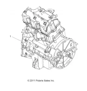 ENGINE, SHORT BLOCK - A12ZN85AA/AQ/AZ (49ATVENGINE12SP850)