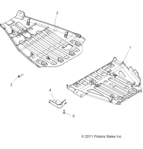 BODY, SKID PLATES - A12DN5EFR (49ATVSKIDPLATE12SPTRG550)