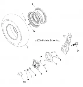 WHEELS, FRONT - A12NA32AA (49ATVWHEELFRT10TBLZR)