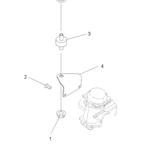 ENGINE, CARBURETOR BRACKET - A12EA32AA (49ATVCARBBRKT08TB)