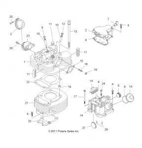 ENGINE, CYLINDER and HEAD - A12EA32FA (49ATVCYLINDER12TB)