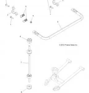 SUSPENSION, STABILIZER BAR - A13GH8EFK (49ATVSTABILIZER13850SCRAM)