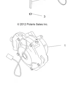 DRIVE TRAIN, FRONT GEARCASE MOUNTING - A13MH50TD (49ATVGEARCASEMTG13SP500F)